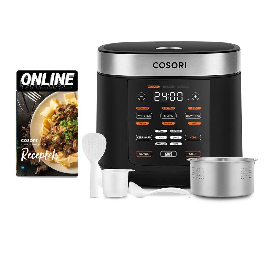 Cosori Slow Cooker Többfunkciós Rizsfőző (Fekete) akciós termékkép 1